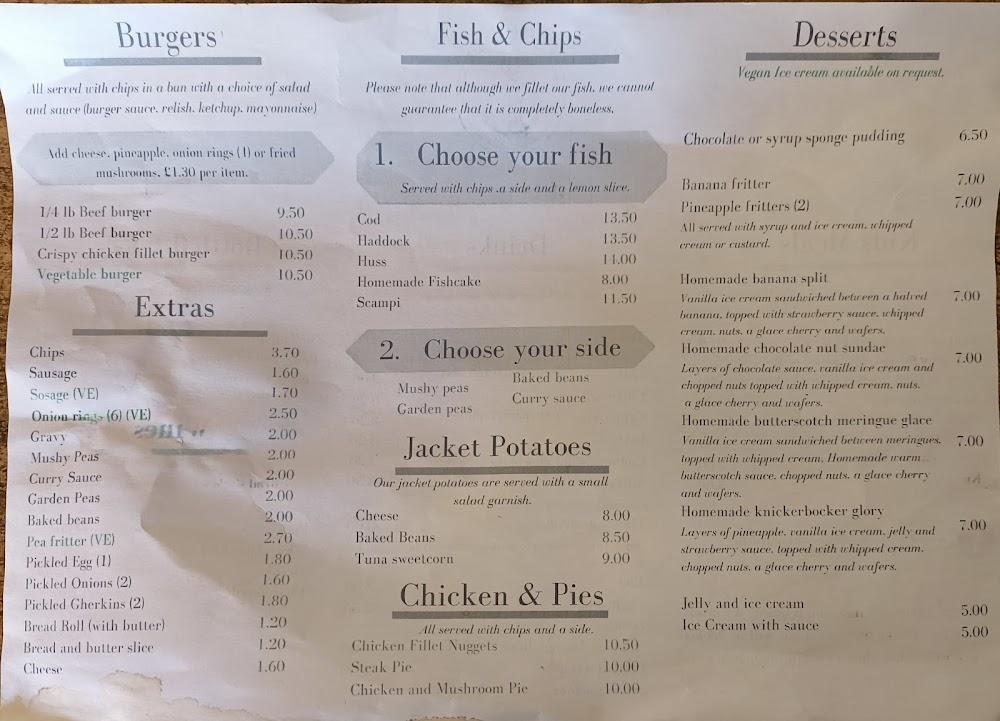 Coastguard Cafe Menu - 2